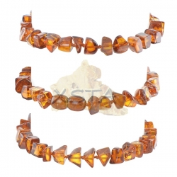 Amber bracelet with screw clasp